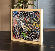 Load image into Gallery viewer, Unigift Shadow Box, Hollow Double-Sized Display, Artwork, Home Decor -Dried Flower Photo Frame - Mothers Day, Birthday, Valentine gift idea