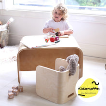 Load image into Gallery viewer, Kido Wooden Table & Chair Set Multi Purpose - 3 Pieces