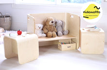 Load image into Gallery viewer, Kido Wooden Table & Chair Set Multi Purpose - 3 Pieces