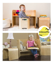 Load image into Gallery viewer, Kido Wooden Table & Chair Set Multi Purpose - 3 Pieces