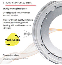 Load image into Gallery viewer, 360 Degree Round 6 Tier 5 Compartment Rotating Display Shelf Bookcase Organiser - White