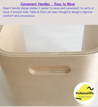 Load image into Gallery viewer, Kido Wooden Table & Chair Set Multi Purpose - 3 Pieces