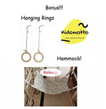 Load image into Gallery viewer, Indoor Multi-FUNction Kids Wooden Climbing Frame with Slide and Swing