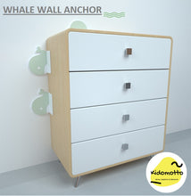 Load image into Gallery viewer, Whale Cabinet Wall Anchor 1pc