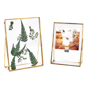 Brass Gold Metal Photo Frame / Rectangle /Standing portrait photo frame