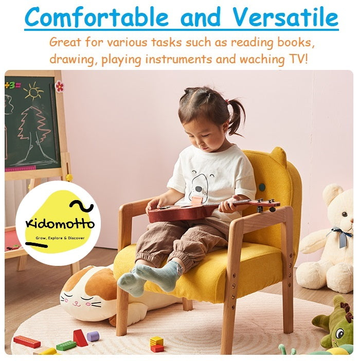 KidoChair Kids Height Adjustable Reclining Chair - Yellow – Kidomotto